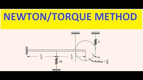GATE MECHANICAL 2020 / 2021 II VIBRATION II NEWTON  / TORQUE METHOD II IES