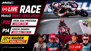 LIVE RACE 🔴 FULL RACE Moto3 BRNO CZECH 2026 | 4 RIDERS PENALIZED 12 GRID POSITIONS, VEDA STARTS P20