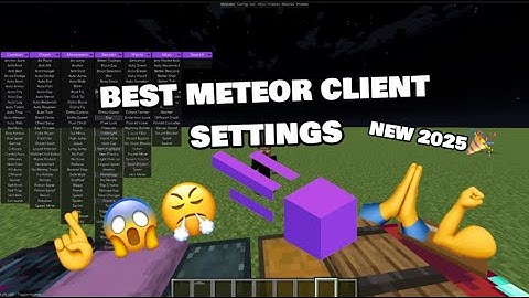 (METEOR) BEST METEOR CLIENT SETTING FOR DONUT SMP!!