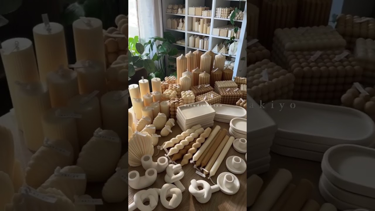 Candles & Jesmonite home decor wholesale at Studio Akiyo ✨ 