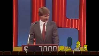 The Simpsons watching the last minutes of the Jeopardy! Pilot #2