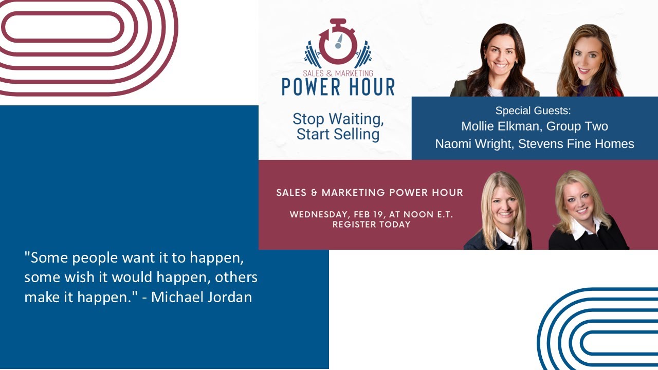 Sales and Marketing Power Hour: Stop Waiting, Start Selling
