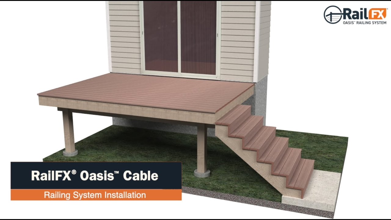 RailFX Oasis™ Railing System Installation – Cable - YouTube