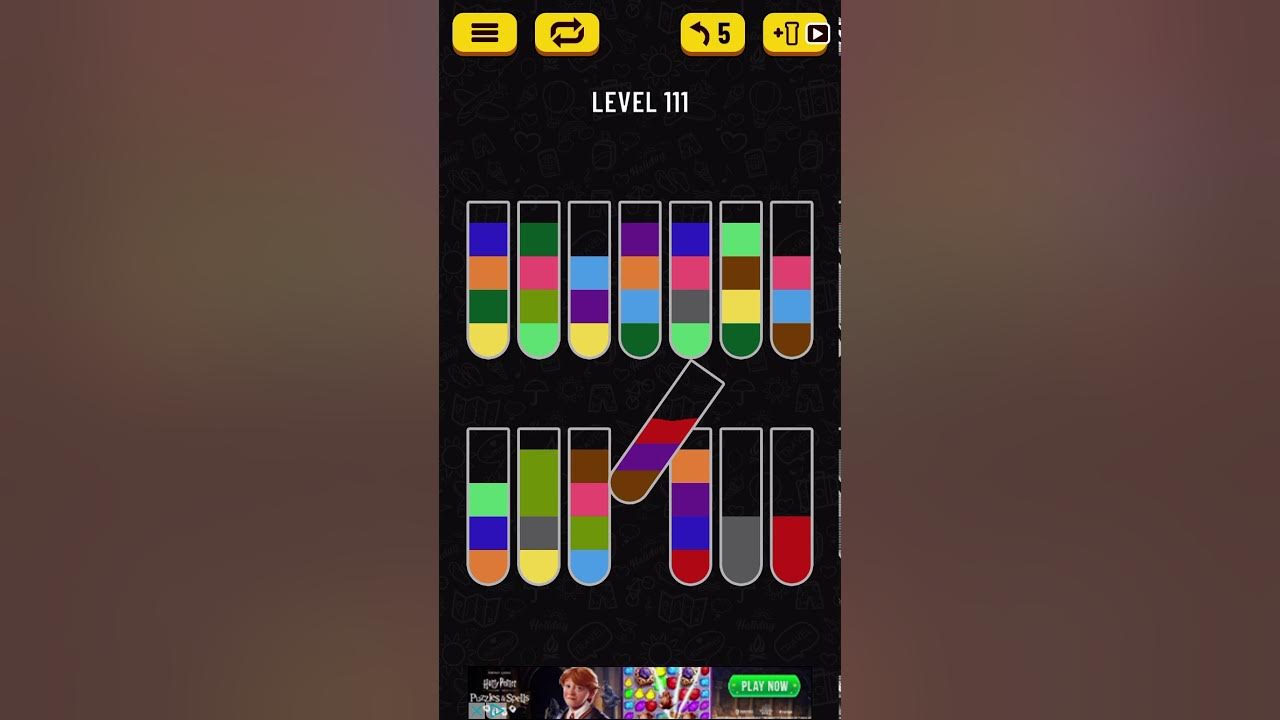 Как пройти уровень в water sort puzzle. Игра water sort. игра головоломка 111 уровень. игра water sort puzzle уровень 200. подсказка игры water sort puzzle 205 уровень.