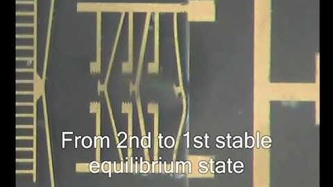 Bistable MEMS test structure