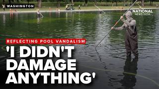 Olympian denies VANDALIZING Reflecting Pool after arrest