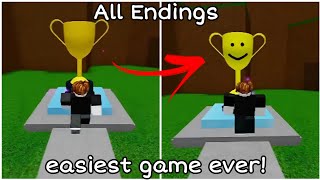 Roblox - Easiest Game Ever! (All Endings)