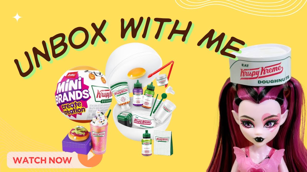 🎃👻 Unboxing Mini Brands Krispy Kreme Halloween Capsules! 🍩🧁