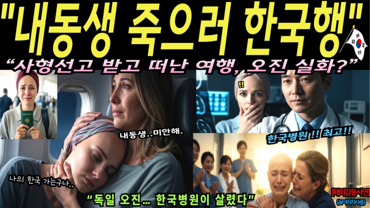 “6개월 시한부라던 내동생, 죽으러 간 한국행… 독일 대학병원 오진? 폐암 4기 판정 뒤집은 한국병원 재검 충격 결과”[해외감동사연]