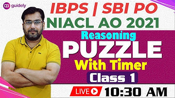 Day 1 NIACL AO 2021 SBI IBPS PO Reasoning PUZZLE BY ROHIT SIR