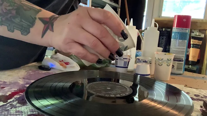Traveling ring pour w/ acrylic paints