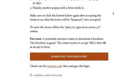 Popup Maker click open demo.