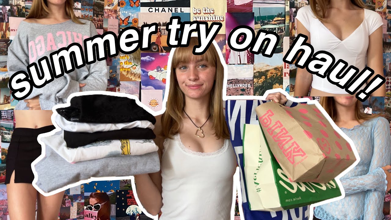everything I bought this summer try on haul! urban outfitters, garage