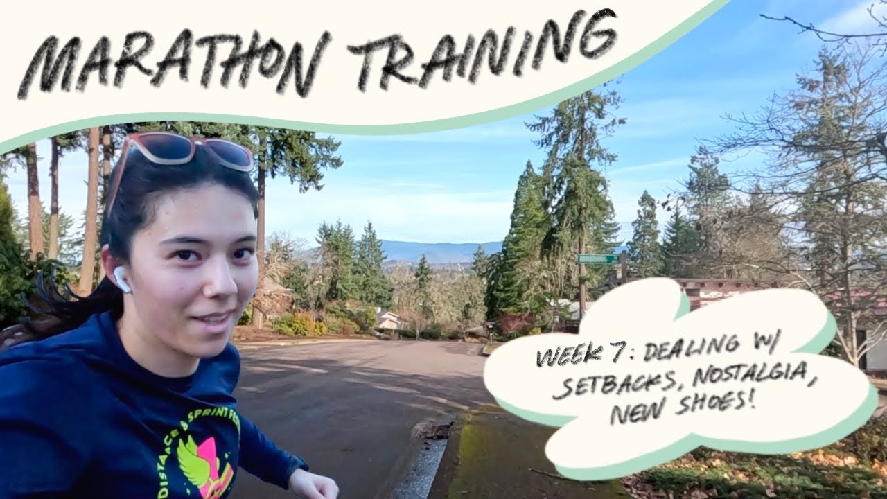 training for my first marathon wk7 - setbacks, nostalgia, new shoes ...