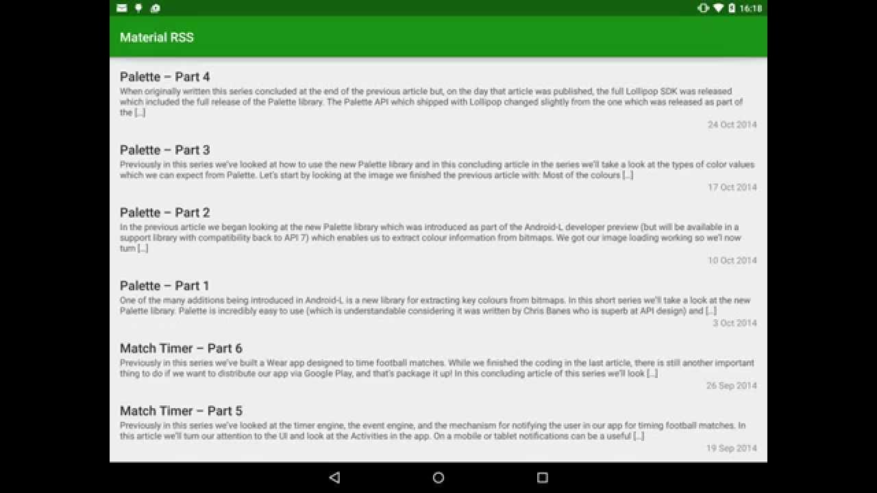 Material – Part 5 – Styling Android