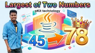 Find the largest of two numbers in java programming ❓ || java programming #javaprogramming