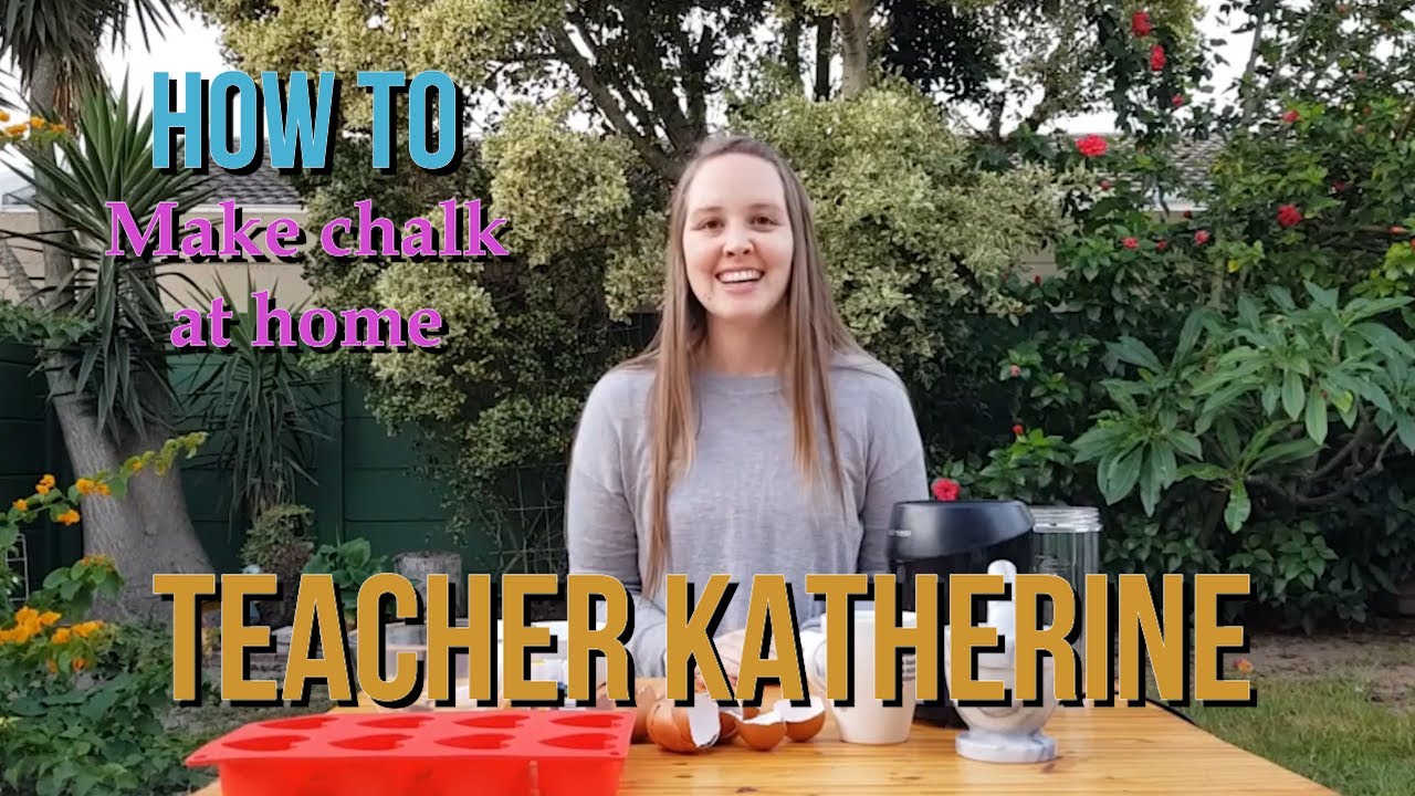 How To make chalk at home with Teacher Katherine // Teacher Tammy