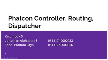 PBKK - Phalcon Controller, Routing, Dispatcher