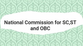 National Commission for SC,ST and OBC|PART XVI|Articles-338,338-A,338-B|important articles|