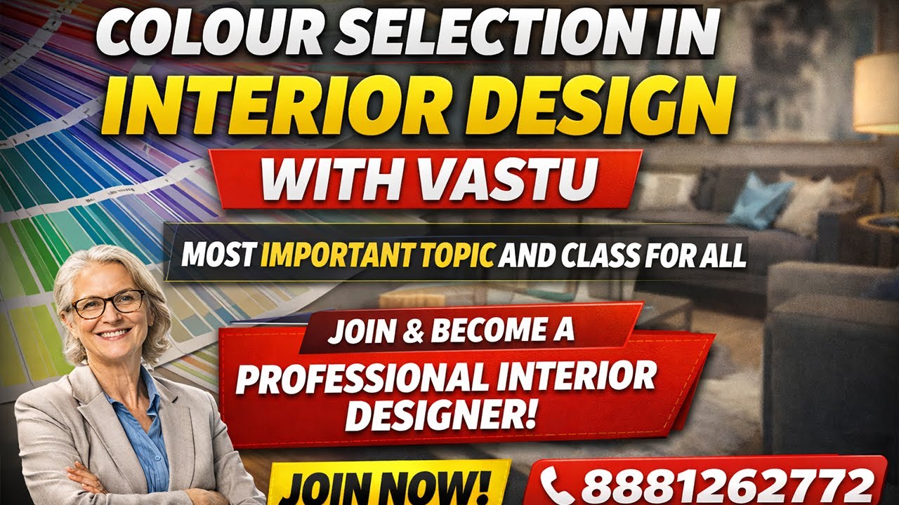Live Class Interior Professional Batch Colour Selection Interior Design ...