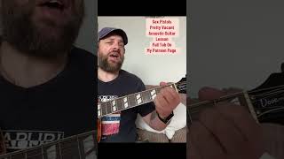 Sex Pistols-Pretty Vacant-Acoustic Guitar Lesson #acousticguitarlesson #guitarlesson #guitartutor