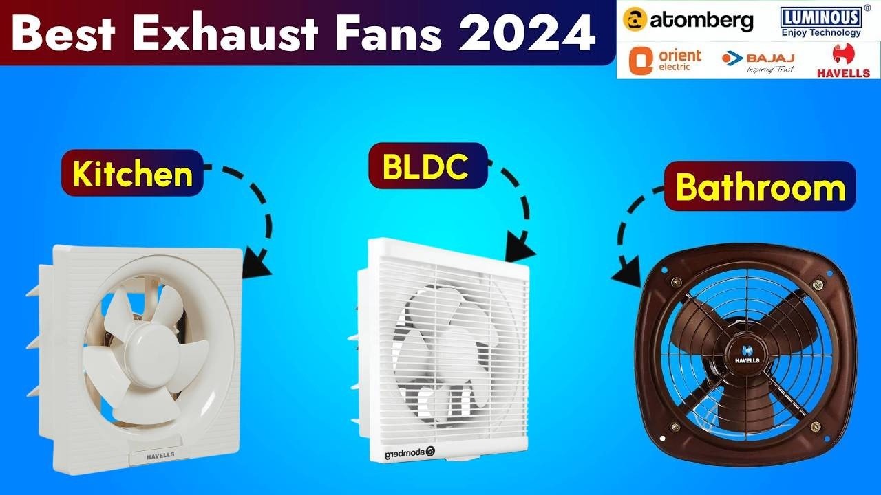 Best Exhaust Fans for Kitchen & Bathroom in India 2024 BLDC Exhaust
