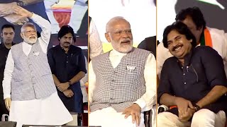 Pawan Kalyan With Narendra Modi Visuals @ BJP Public Meeting In Hyderabad