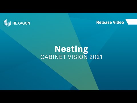 Nesting | CABINET VISION 2021