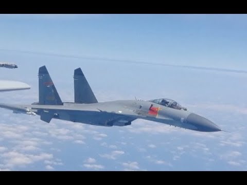 Video Chinese PLA Air Force Conducts Round Taiwan Island Flight