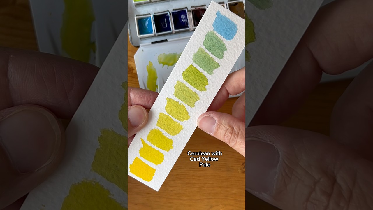 RELAXING Way to Learn to Mix Colours #colormixing #art #watercolortutorial