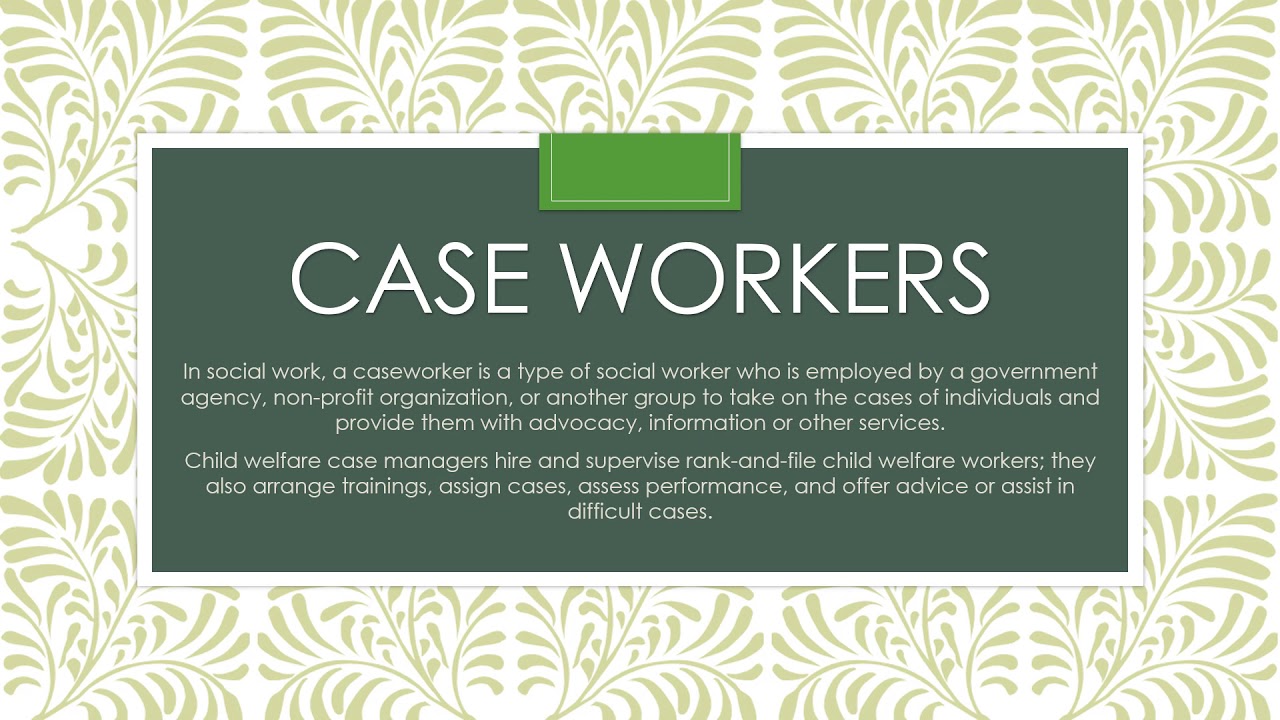 Child Welfare / Case Managment 2018