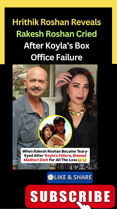Hrithik Roshan Reveals Rakesh Roshan Cried After Koyla’s Box Office Failure