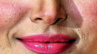Actress Yashika Aanand Nose And Lips Closeup Ultra Zoom