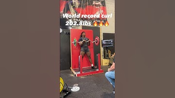 Michael Oliver World Record strict curl #hardkorestrictcurlopen