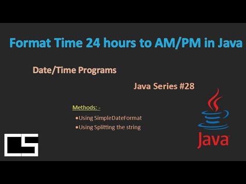 Format Time to AM/PM |Java |@CodingwithShameera1