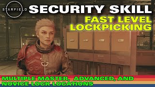 Starfield  Level Your Security Lockpicking Skill FAST  20+ Master, Advanced and Novice Locks
