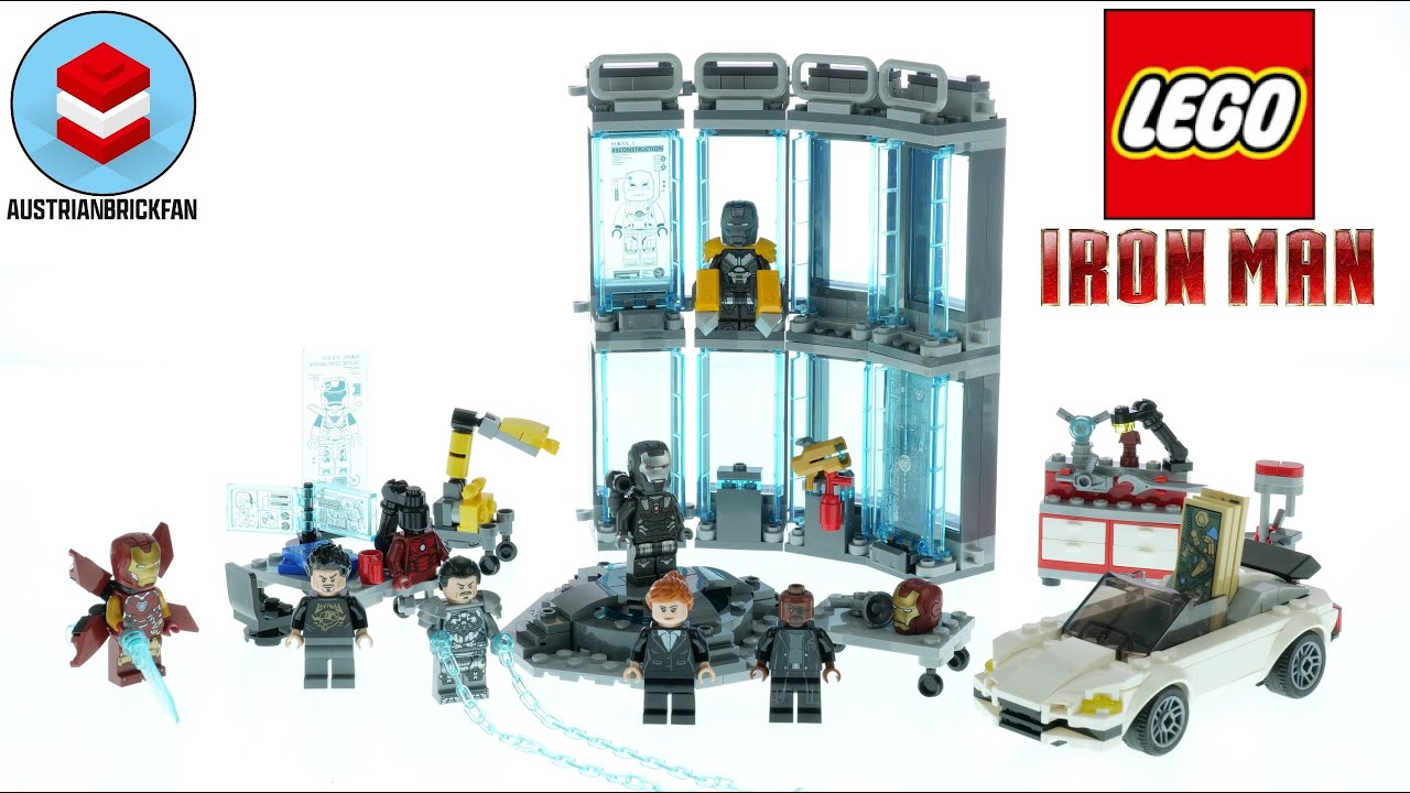 Iron man armoury lego set hotsell
