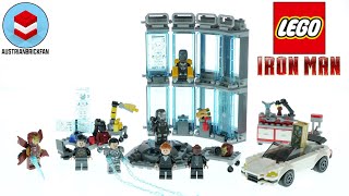 LEGO Marvel 76216 Iron Man Armoury Speed Build
