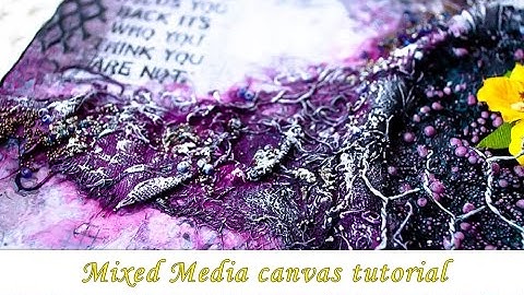 Mixed Media canvas - step by step tutorial