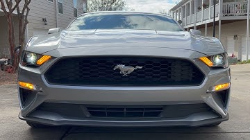 Diode Dynamics Switchback LED Daytime Running Light Boards on a 2020 Ford S550 Mustang