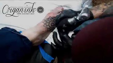 Geometric Mandala Tattoo on Time-Lapse Video