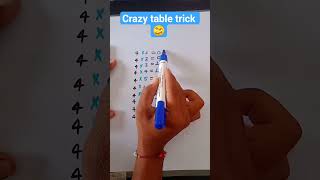 crazy table trick 4 #table #tricks #maths #mathstricks