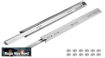 VEVOR Heavy Duty Drawer Slides 2PCS Drawer Slides 24 " Locking Drawer Slides