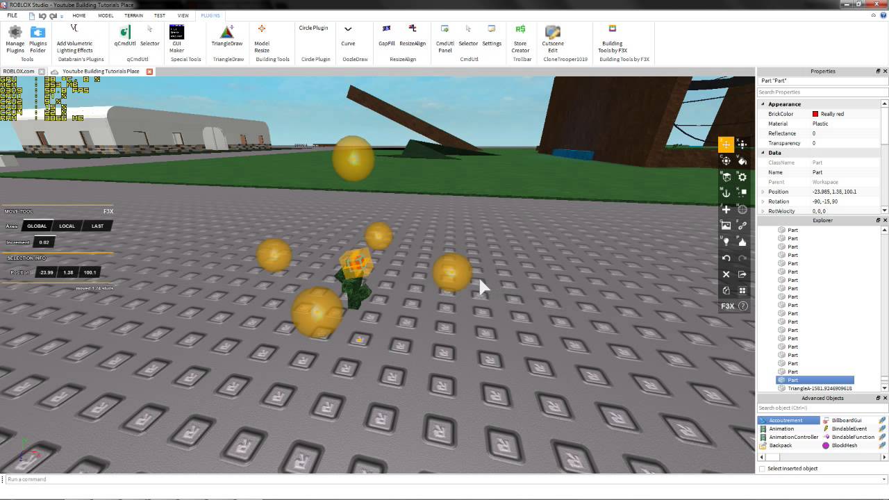 Roblox How To Make Flowers Tutorial Tips Commentary Hd 2015 Youtube - how to build in roblox studio with f3x