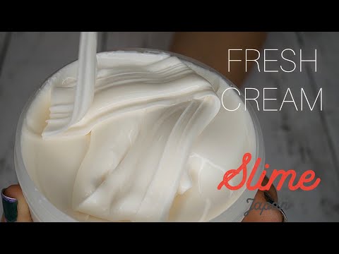 【ASMR】Fresh cream??【スライムジャパン】〜調整しながらセルフ倍速で触る〜