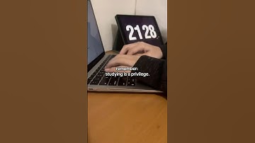 studying is a privilege. don