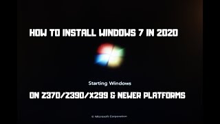 On this video i show you how to successfully install windows 7 any
modern platform, ranging from z170 all the way most recent platforms
mark...
