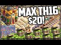 Gem to max  clash of clans town hall 16  fast