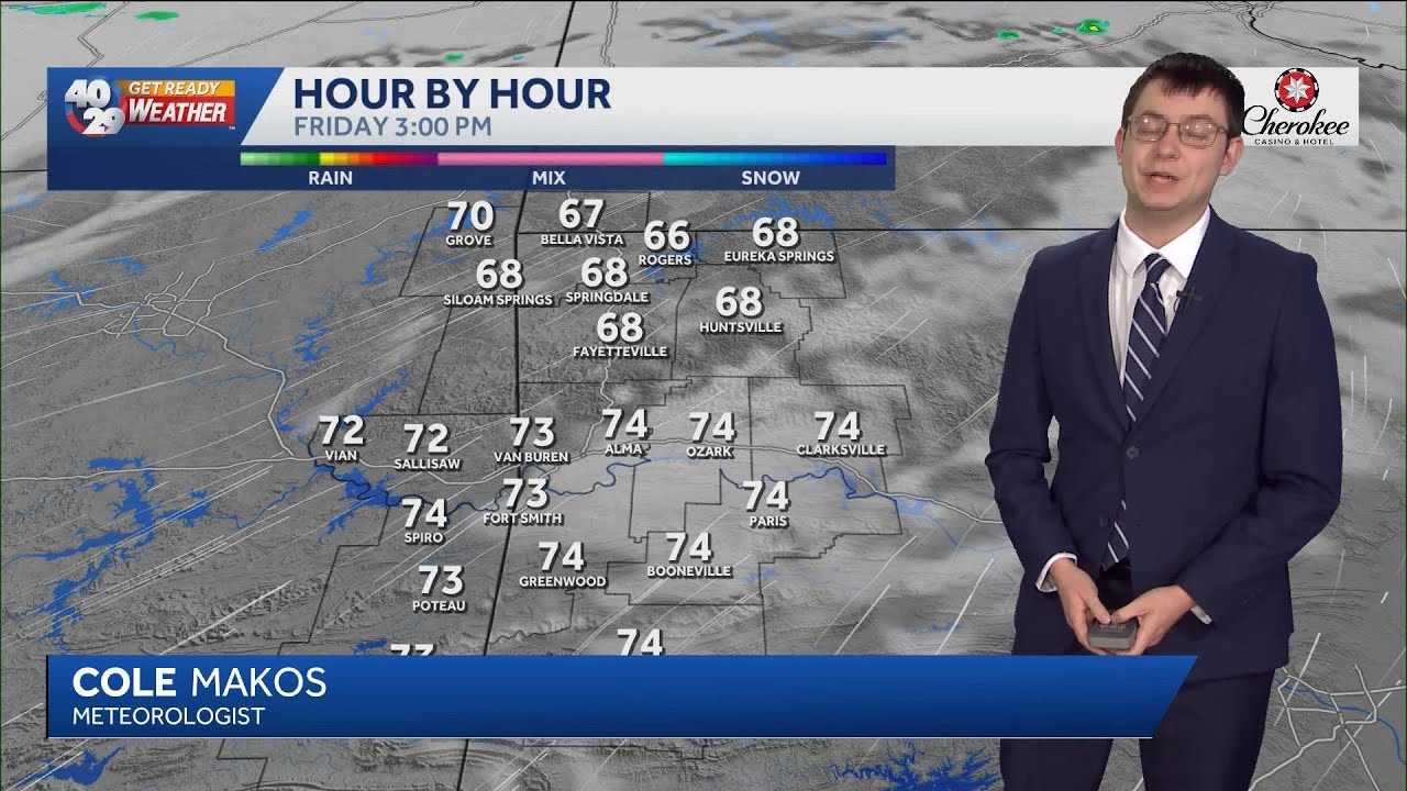 Cooler and drier start to weekend in Arkansas - YouTube