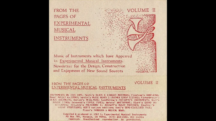 From The Pages Of Experimental Musical Instruments...